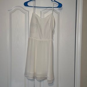 Candie’s White Lace/polyester dress. Juniors size 7. Great condition.